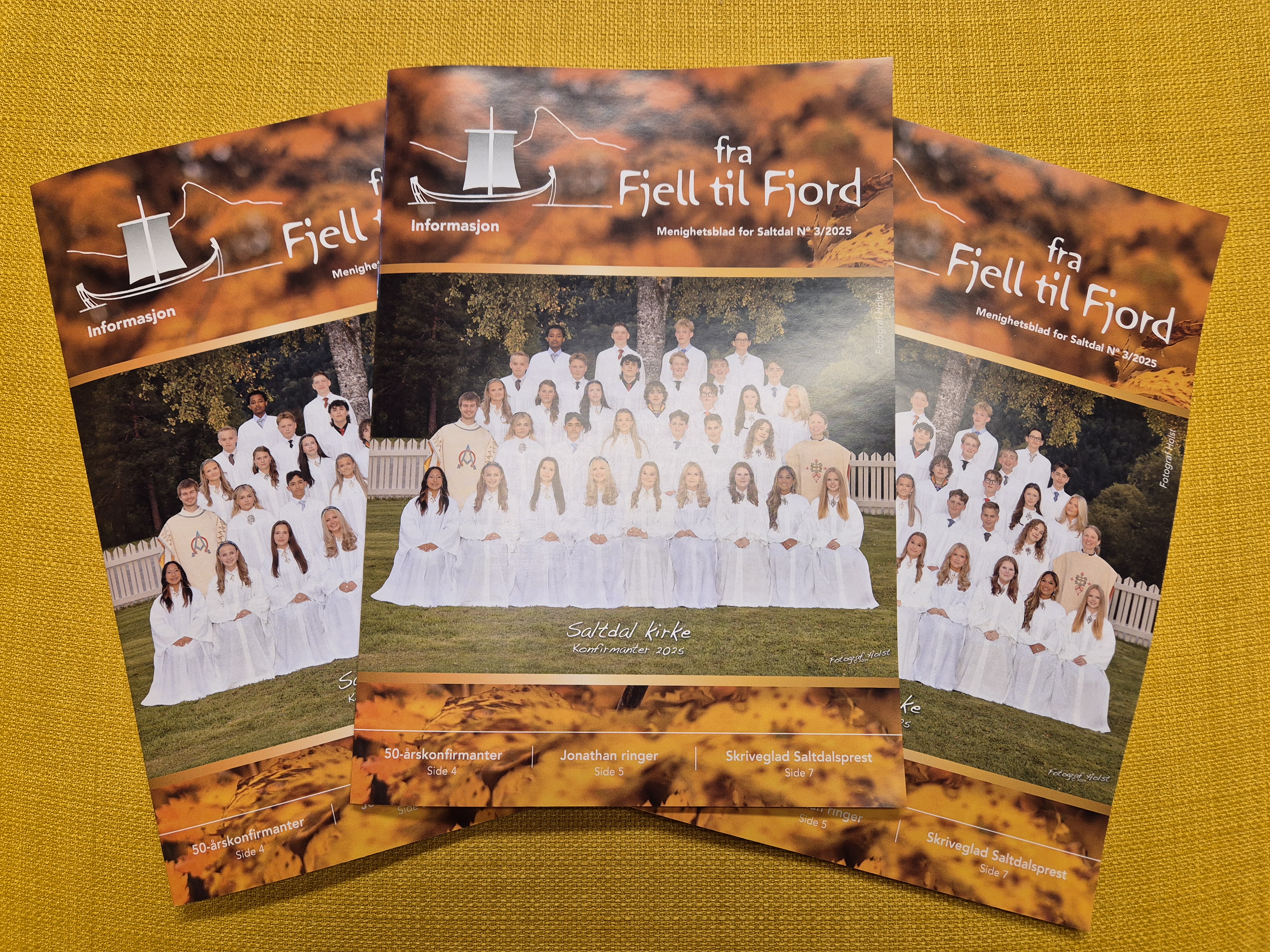 Bilde av siste nummer av  menighetsbladet 