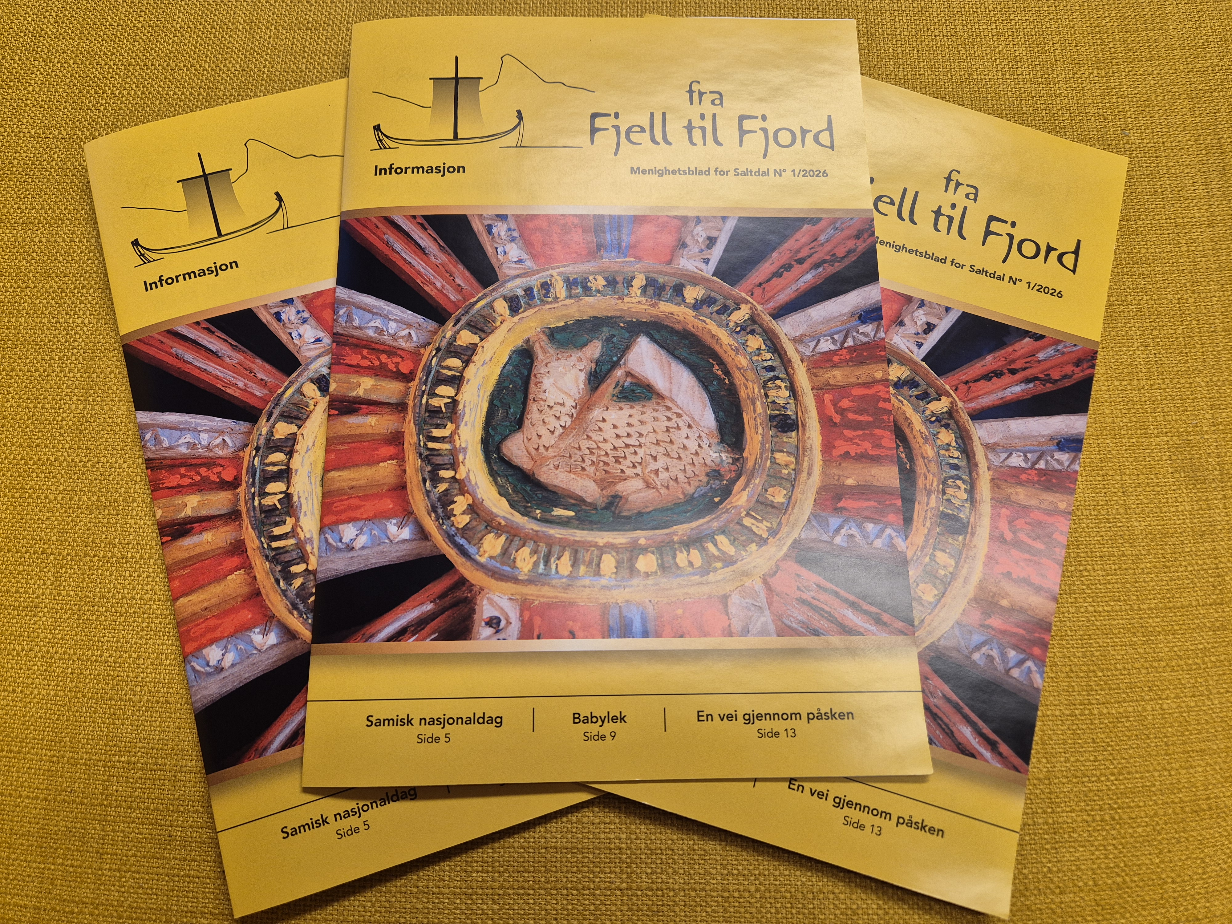 Bilde av siste nummer av  menighetsbladet 